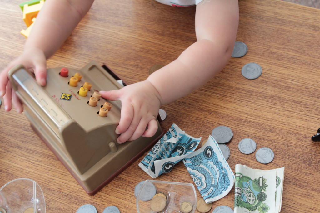 Toddler playing