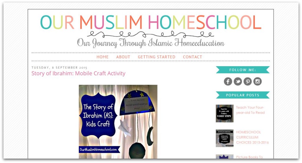 Our muslim homeschool