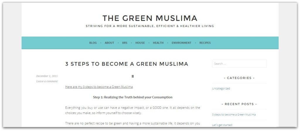 The green muslima