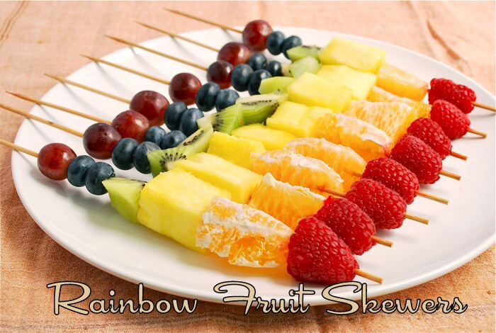 Rainbow Fruit Skewers