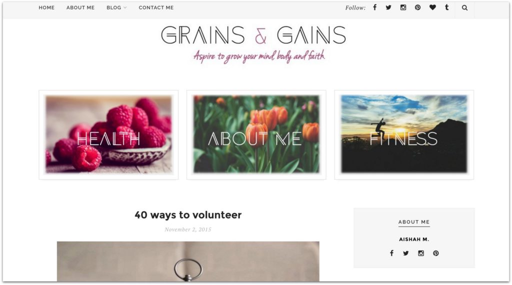 Grains and gains 40 ways to volunteer